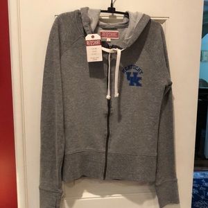 Lightweight zip up sweatshirt.